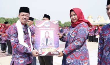 Bupati Rohil Pimpin Apel Akbar Perangkat Desa se-Kabupaten Rohil