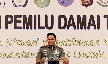 Hadiri Deklarasi Pemilu Damai Tahun 2024, Pangdam XII/Tpr Tegaskan TNI Totalitas Kawal Pesta Demokrasi