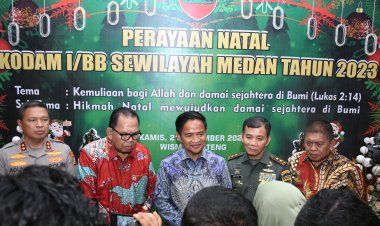 Pangdam Titip Harapan Buat Prajurit di Perayaan Natal Oikumene Kodam I/BB se Wilayah Medan 