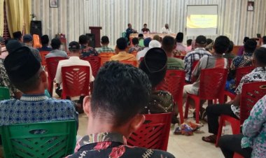 Antisipasi Konflik Pemilu 2024, FKDM Gelar Sosialisasi ATHG Bagi Masyarakat Rohil.