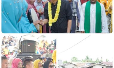 Bupati Rohil Hadiri Hiburan Rakyat di Bagan Barat Ratusan Warga Antusias Menyambutnya Tahun 2024   