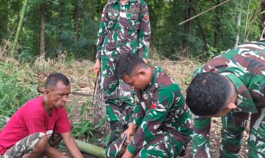 "Pos Baen Satgas Yonkav 6/Naga Karimata Sosialisasikan Metode Hidroponik kepada Masyarakat"