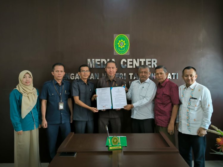 POSBAKUMADIN TANDATANGANI PERJANJIAN KERJASAMA DENGAN PN TANJUNG PATI KABUPATEN LIMAPULUH KOTA
