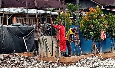 KSOP Kelas IV Bagansiapi-Api Membangun Pos Jaga Menjelang Bulan Suci Ramadhan 1445 H