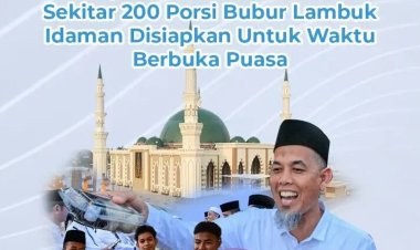 Pengurus Islam Center Sediakan 200 Porsi Bubur Lambuk Selama Bulan Puasa