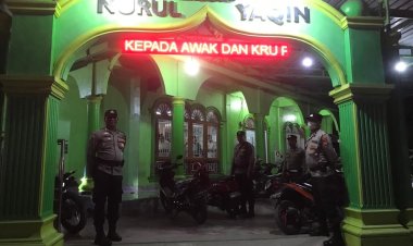 Patroli Malam Polsek Bagan Sinembah untuk Menjamin Rasa Aman Ibadah Ramadhan di Masjid Raya Anur dan Masjid Nurul Yakin