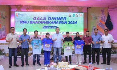 Kapolda Riau dan Sekdako Pekanbaru Hadiri Gala Dinner Bhayangkara Run 2024