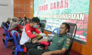 Kepedulian TNI Terhadap Masyarakat: Kodim 0906/Kutai Kartanegara Gelar Donor Darah