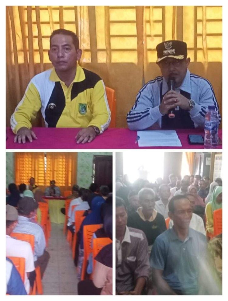 Sosialisasi BLT Langsung Tunai di Kepenghuluan Melayu Besar: Camat dan Datuk Penghulu Hadir