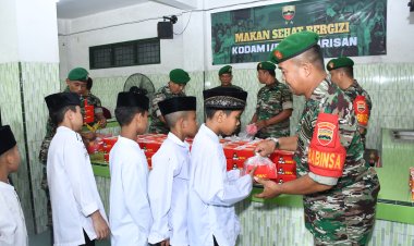 Kodam I/BB Distribusikan 474 Paket Makanan Bergizi ke Panti Asuhan di Medan
