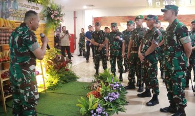 Kunjungan Panglima TNI ke Stand Ketahanan Pangan Kodam V