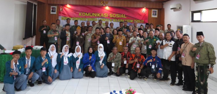 Silaturahmi TNI dan Komponen Bangsa