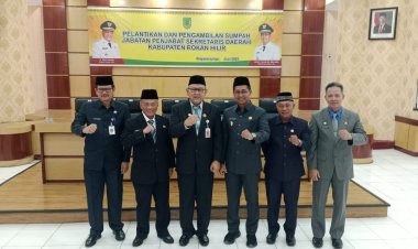 Bupati Bistamam Lantik Pj Sekdakab Rohil