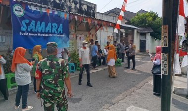 Babinsa Kratonan Dampingi Lomba PHBS di Serengan Surakarta
