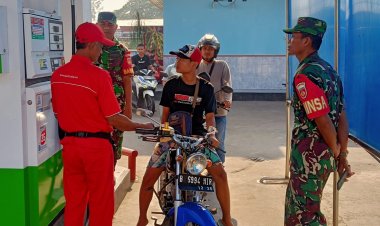 Babinsa Ngrampal Rutin Patroli Objek Vital Sragen