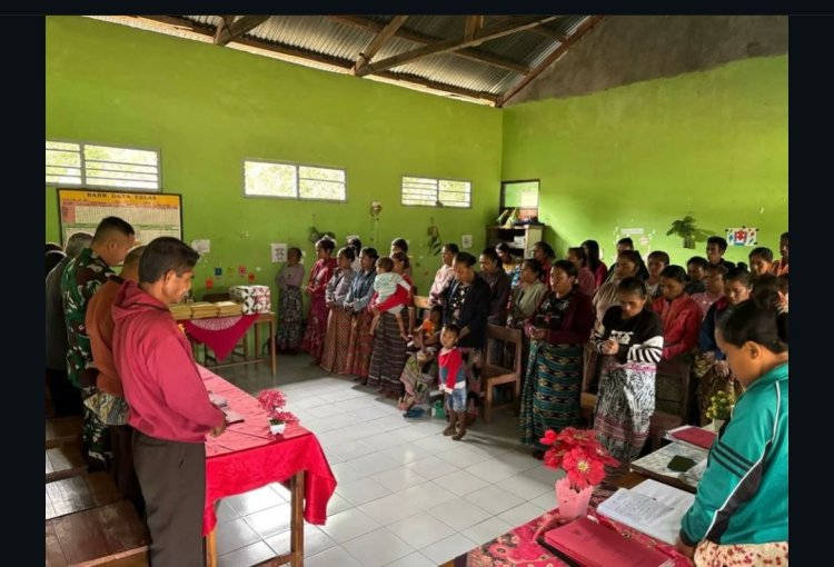 TNI Yonarhanud 15/DBY Apresiasi Siswa Berprestasi di Perbatasan