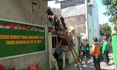 TMMD 125 Surakarta Genjot Rehab Rumah Warga