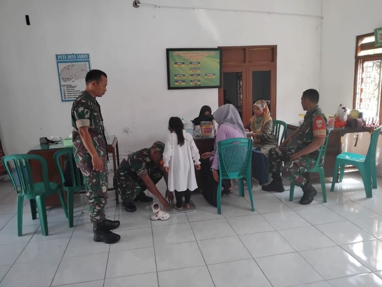 Babinsa Dampingi Posyandu, Wujud Nyata Peduli Balita