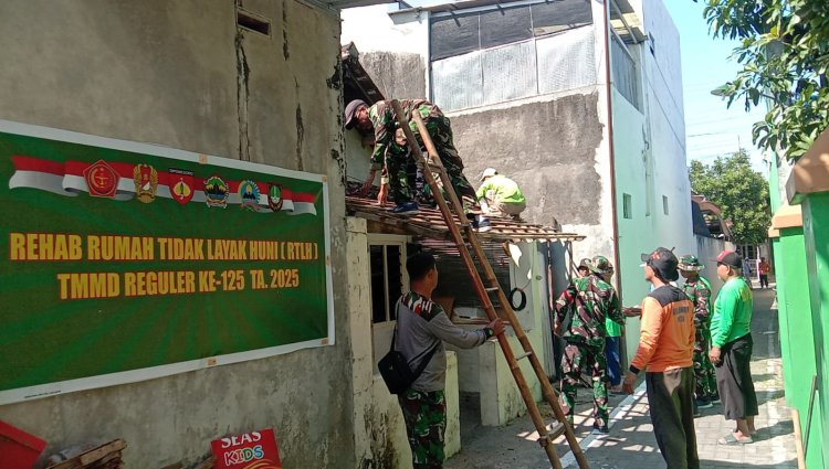 TMMD 125 Surakarta Genjot Rehab Rumah Warga