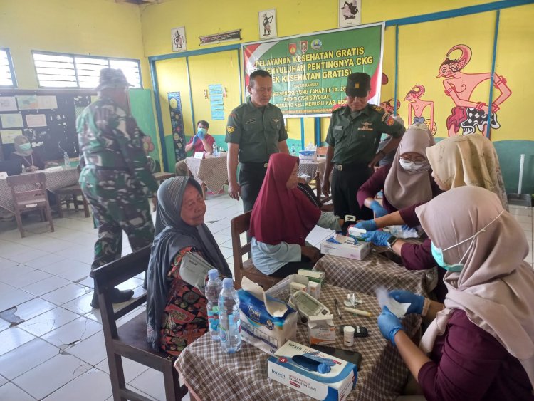 TMMD Boyolali Sediakan Pengobatan Gratis untuk Warga Sarimulyo