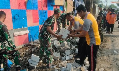 Satgas TMMD Kodim 0735/Surakarta Kebut Perbaikan Saluran Air Karangasem