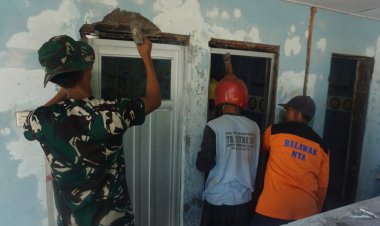 Progres Pembangunan MCK Umum TMMD ke-125 Kodim Surakarta Capai 65 Persen