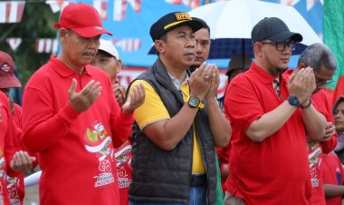 Semarak Jalan Sehat Kwalian, Warga Siak Rayakan HUT RI ke-80