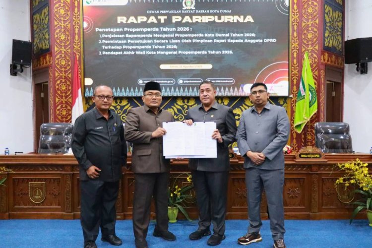 Penetapan Propemperda Dumai 2026 Tetapkan 11 Ranperda Prioritas