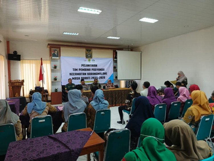 Batuud Koramil Sragen Hadiri Pelantikan Tim Pembina Posyandu