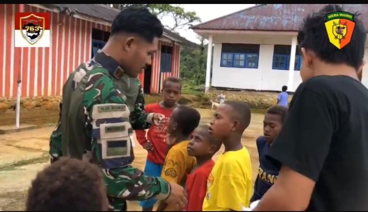 Satgas Yonif 763/SBA Gelar Lomba 17an Meriahkan HUT RI ke-80 di Maybrat