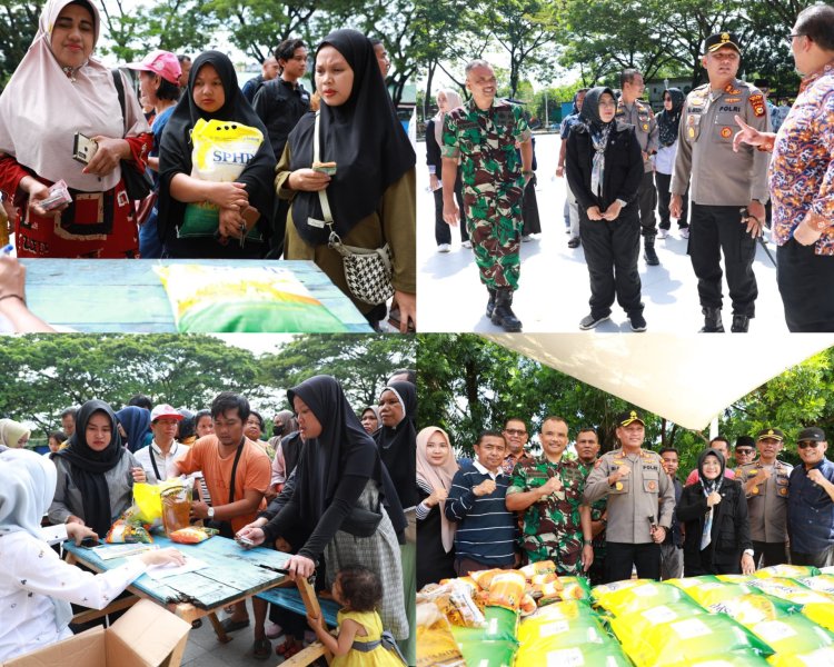 Bupati Siak Tinjau Pasar Murah di Tualang