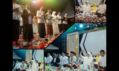 Bupati Siak Hadiri Gebyar Sholawat Maulid Nabi di Sabak Permai