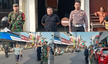 Babinsa Jayengan Amankan Ibadah Minggu Jemaat GKI Coyudan Surakarta