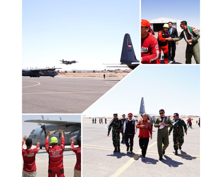 Satgas Garuda Merah Putih II TNI Bertolak ke Mesir Bawa Bantuan Kemanusiaan Gaza