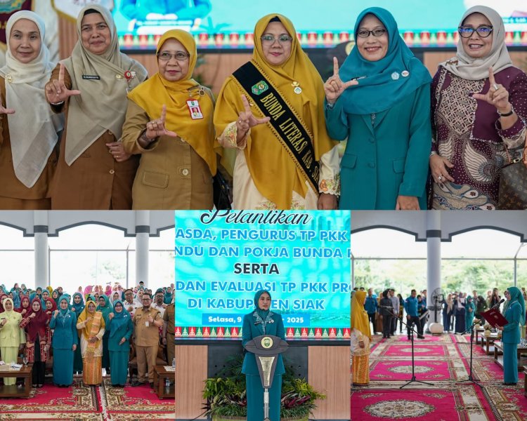 Bupati Siak Dikukuhkan Bunda PAUD dan Literasi