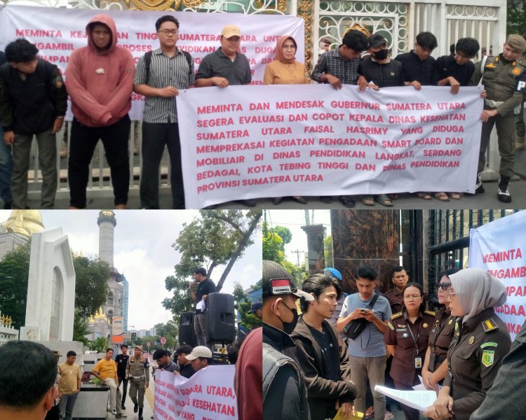 Permak Sumut Demo Kejati & Gubernur Soal Dugaan Korupsi Smart Board Rp100 Miliar