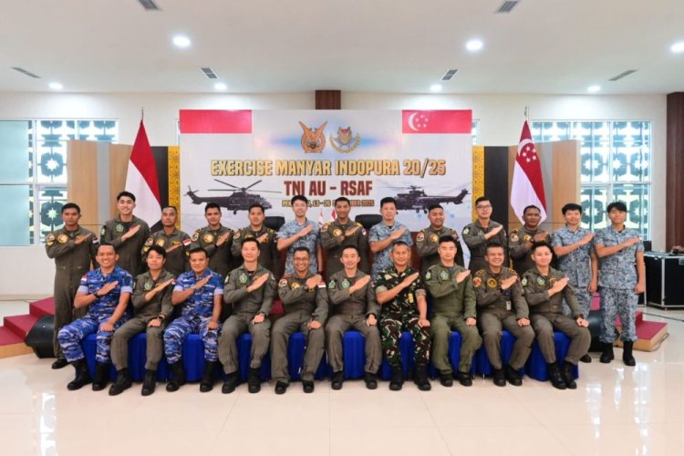 Latihan Bersama TNI AU–RSAF di Lanud Roesmin Nurjadin