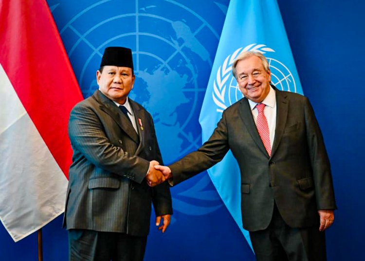 Prabowo Bertemu Sekjen PBB, Tegaskan Komitmen Indonesia pada Perdamaian Dunia