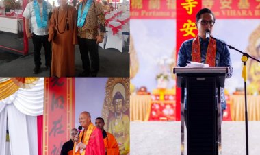 Wali Kota Medan Hadiri Peletakan Batu Pertama Vihara Bhoga Prajna