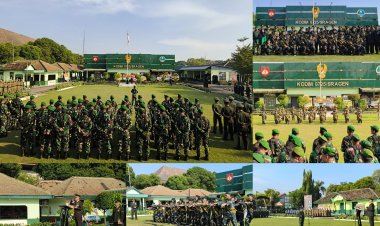 HUT TNI ke-80 di Kodim 0725/Sragen Berlangsung Khidmat, Dandim Sampaikan Amanat Panglima TNI