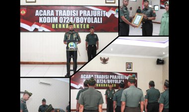 Dandim Boyolali Lepas Perwira dengan Penuh Kehormatan
