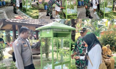 Babinsa Tipes Pantau Program Bank Sampah Surakarta