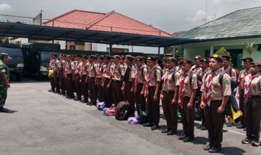 Kodim Boyolali Berangkatkan Siswa SMK Ikuti KKRI di Rindam IV/Diponegoro