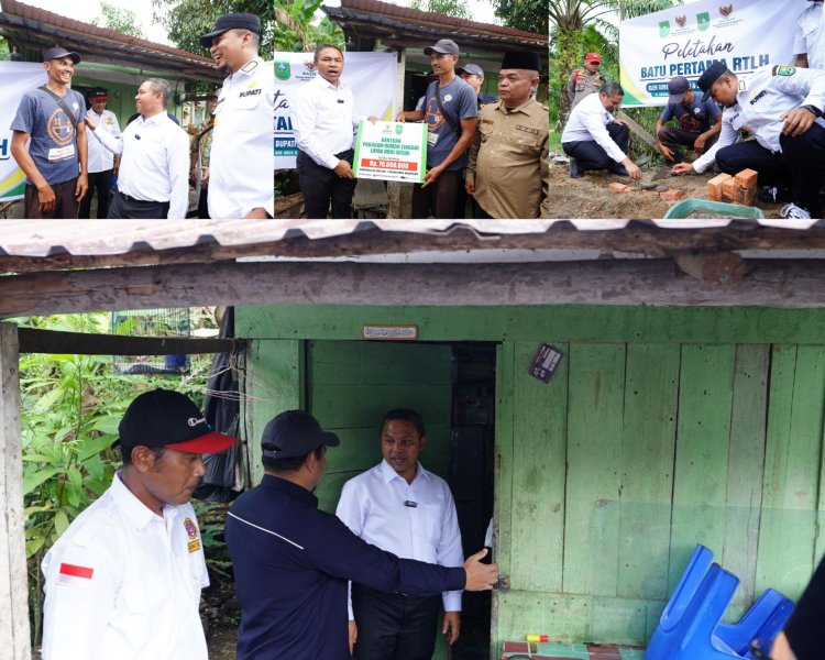 Gubernur Riau Abdul Wahid Letakkan Batu Pertama Rumah Layak Huni di Inhu, Tegaskan Infrastruktur dan Keselamatan Anak