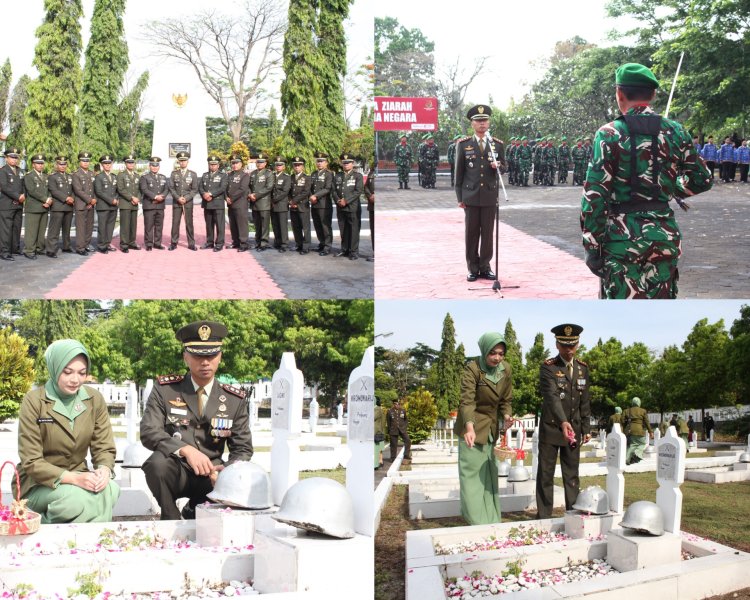 Kodim 0724/Boyolali Gelar Ziarah Nasional Jelang HUT TNI ke-80 di TMP Ratna Negara