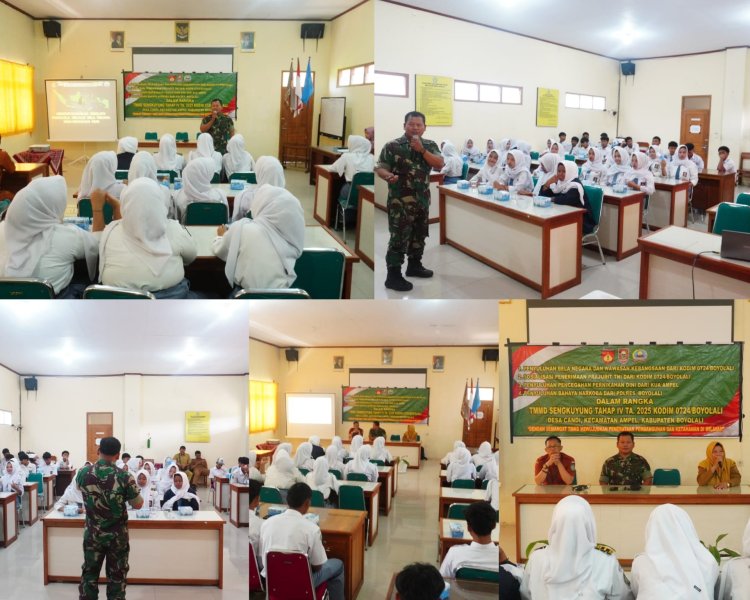 Satgas TMMD Boyolali Tanamkan Semangat Bela Negara di SMA Ampel