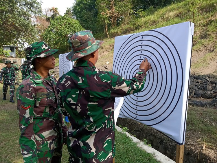 Kodim 0724/Boyolali Asah Naluri Tempur Lewat Latihan Menembak Semester II 2025