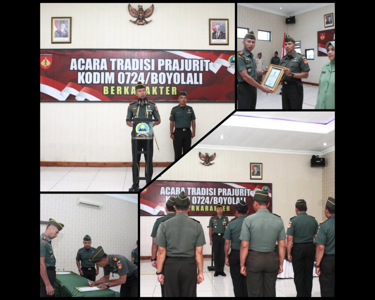 Dandim Boyolali Lepas Perwira dengan Penuh Kehormatan