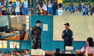 Satgas Yonif 763/SBA Tanamkan Bela Negara di SD YPPK Ases Fef