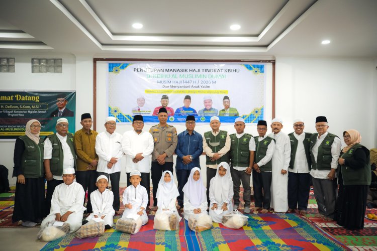 79 CJH Dumai Tuntas Manasik, Wawako Sugiyarto Tutup Kegiatan KBIHU